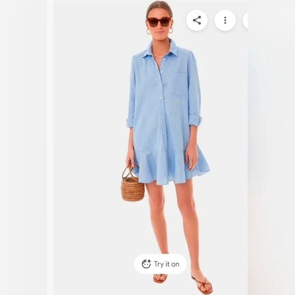 Tuckernuck Callahan Chambray Shirt Dress - Picture 6 of 10